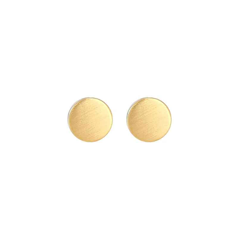 Ohrstecker Plättchen Matt