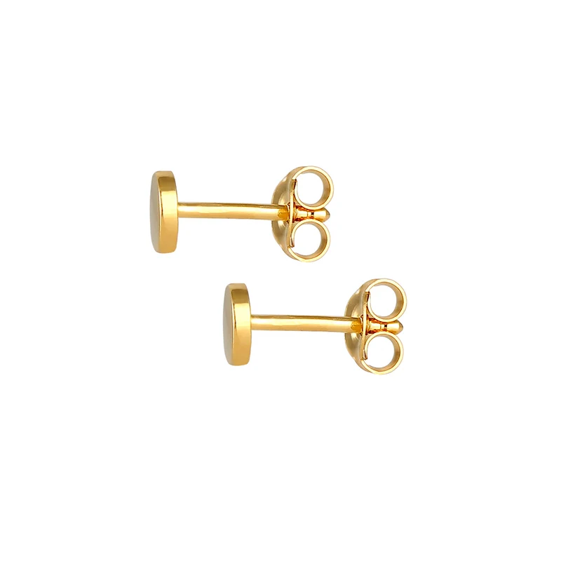 Ohrstecker Plättchen Matt