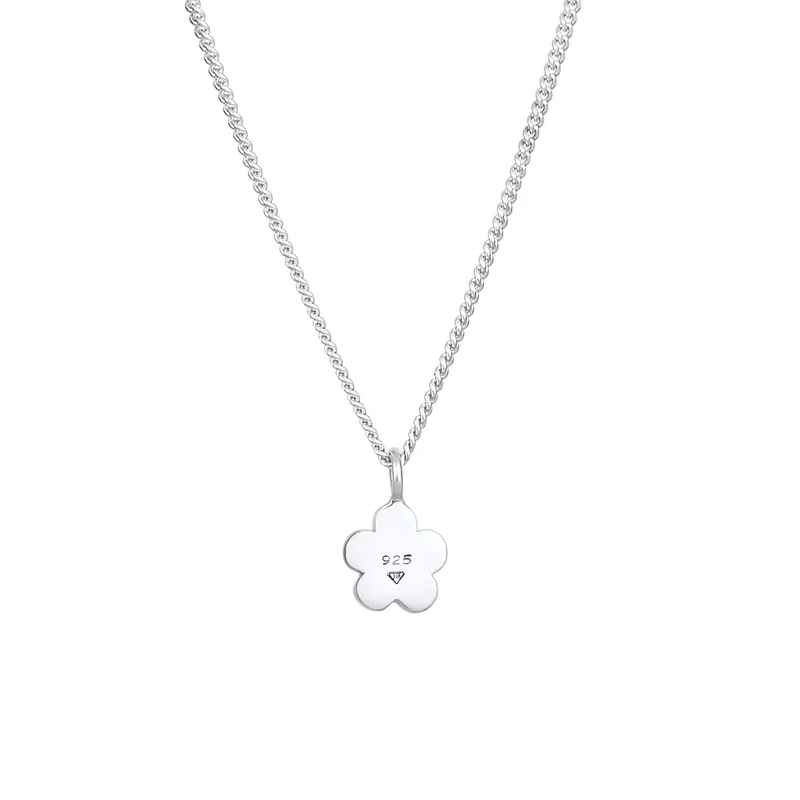 Halskette Blume | Mit Kristallen von Swarovski® (Rosa)