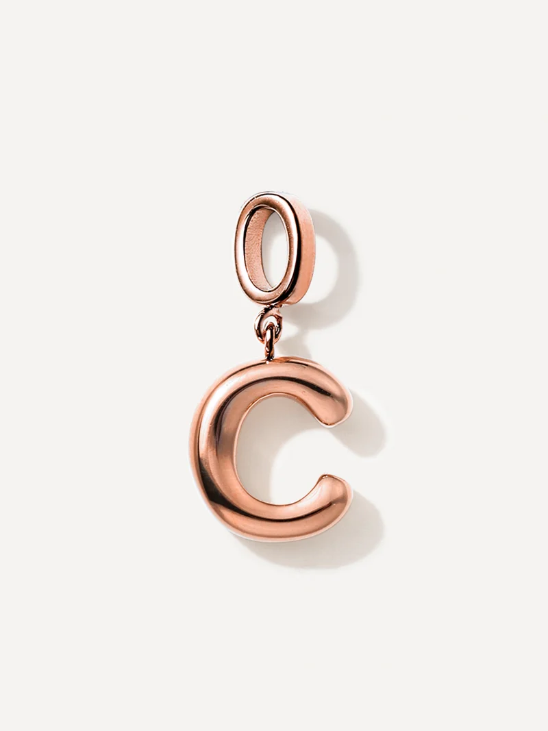 Puffy Letter Ketten-Charms