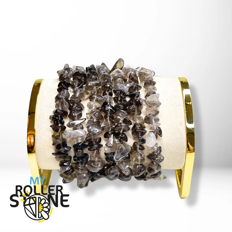 Chips-Rauchquarz-Armband
