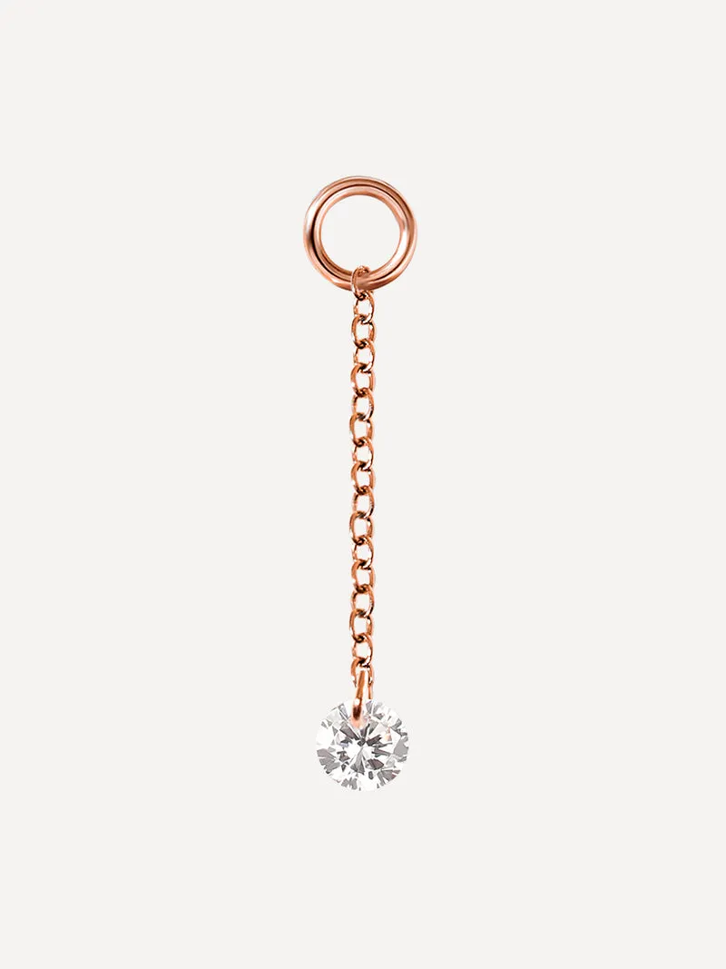 22x3,5mm Radiant Drop Ohrring-Charm