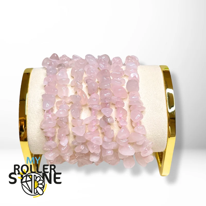 Armband mit Rosenquarzsplittern
