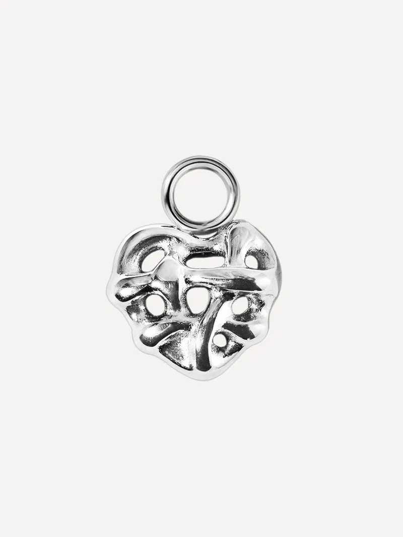 10,2x8,3mm Molten Heart Ohrring-Charm