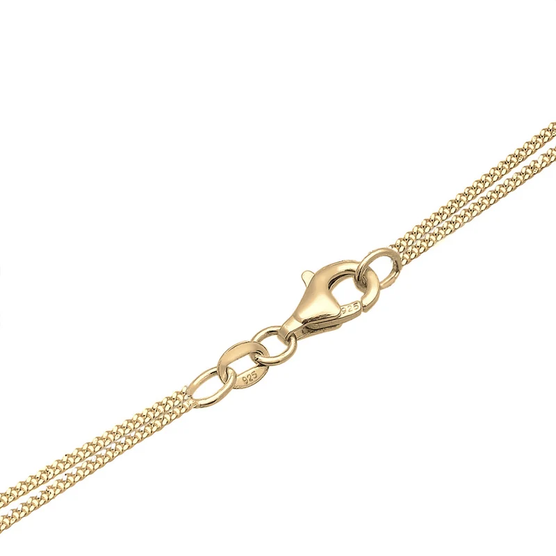 Layer-Halskette Herz | Mit Kristallen von Swarovski® (Weiß)