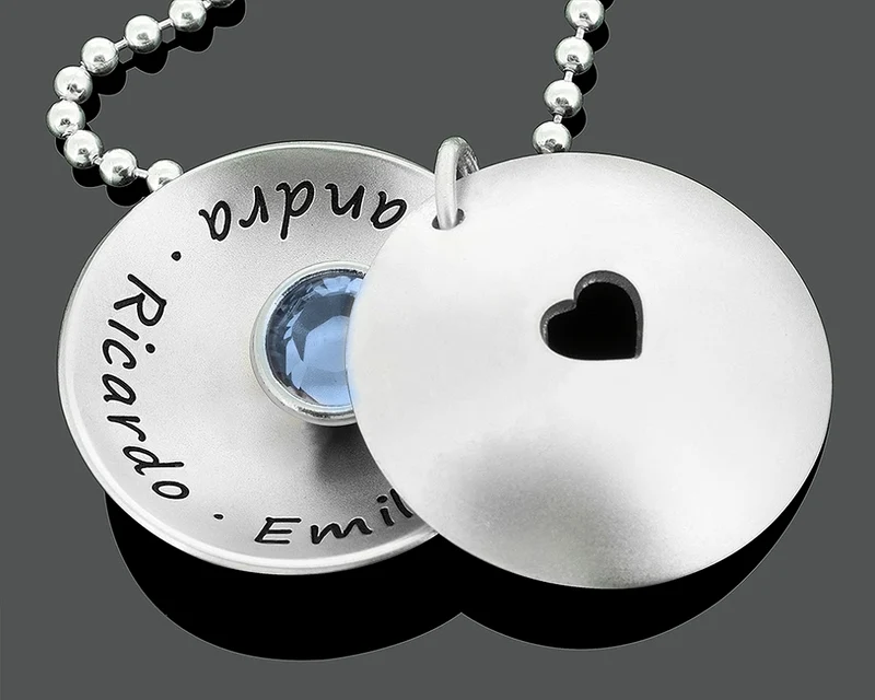 MEDAILLON HALSETTE DAMEN GRAVUR, NAMENSKETTE 925 SILBER SCHMUCK MUTTER & OMA