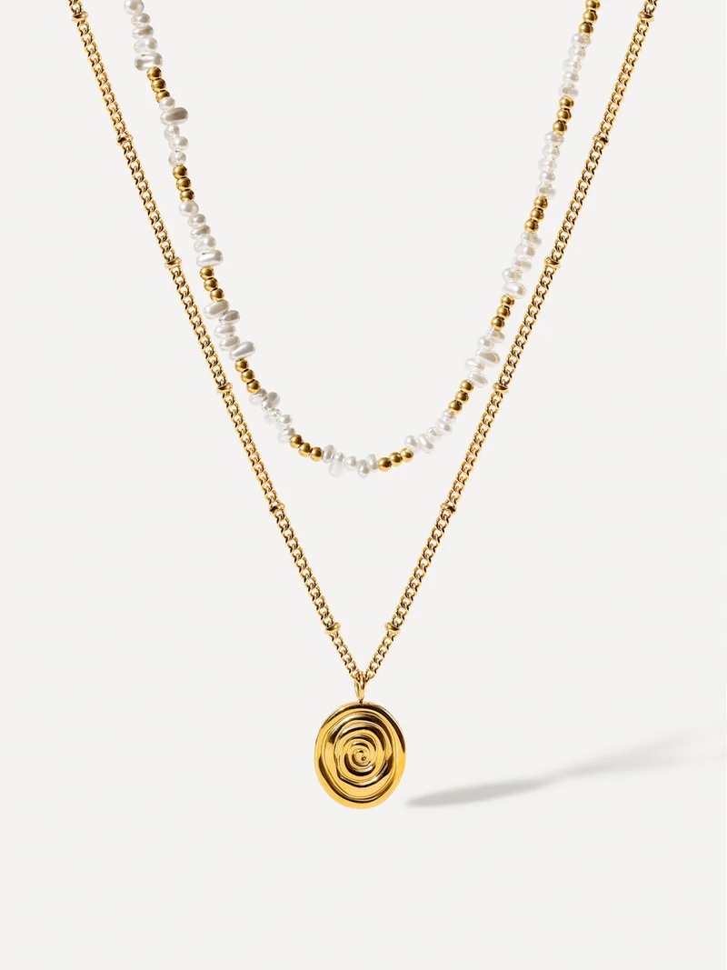 Pearlescent Swirl Kette