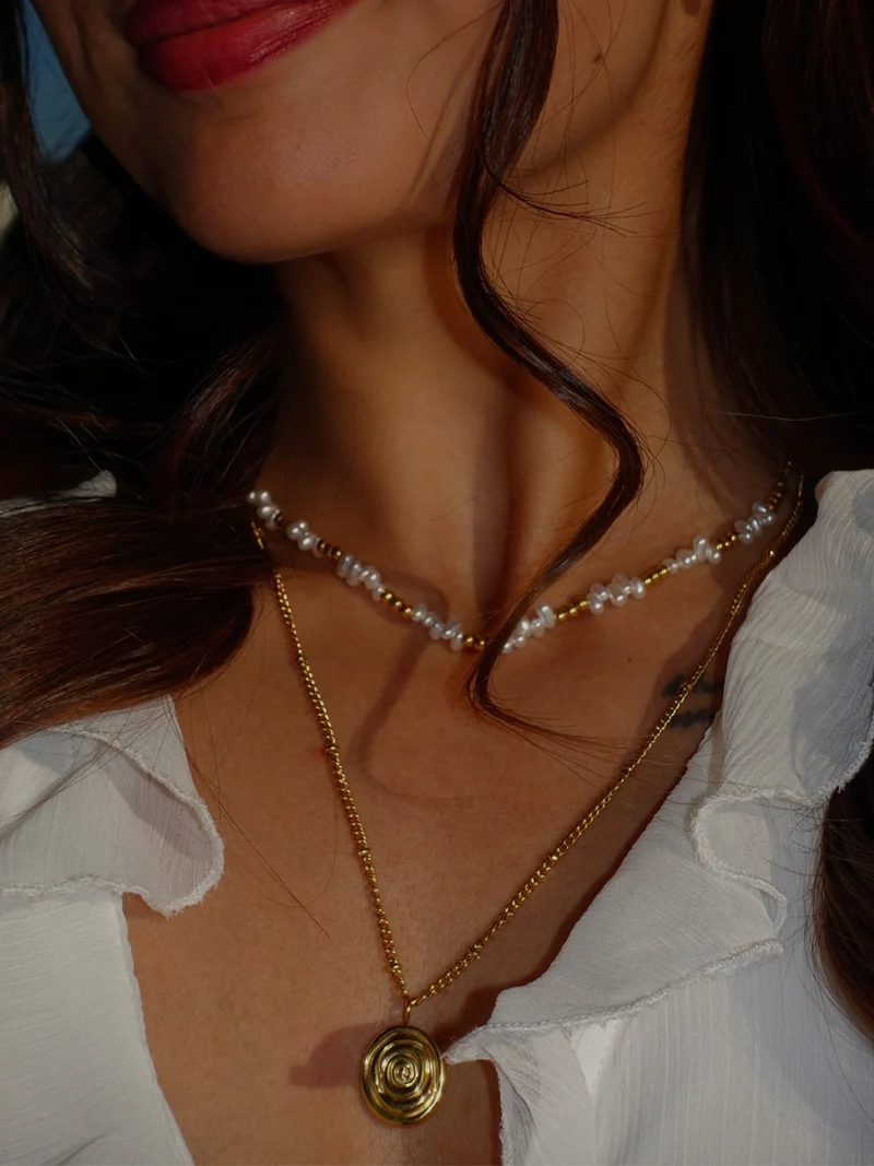 Pearlescent Swirl Kette