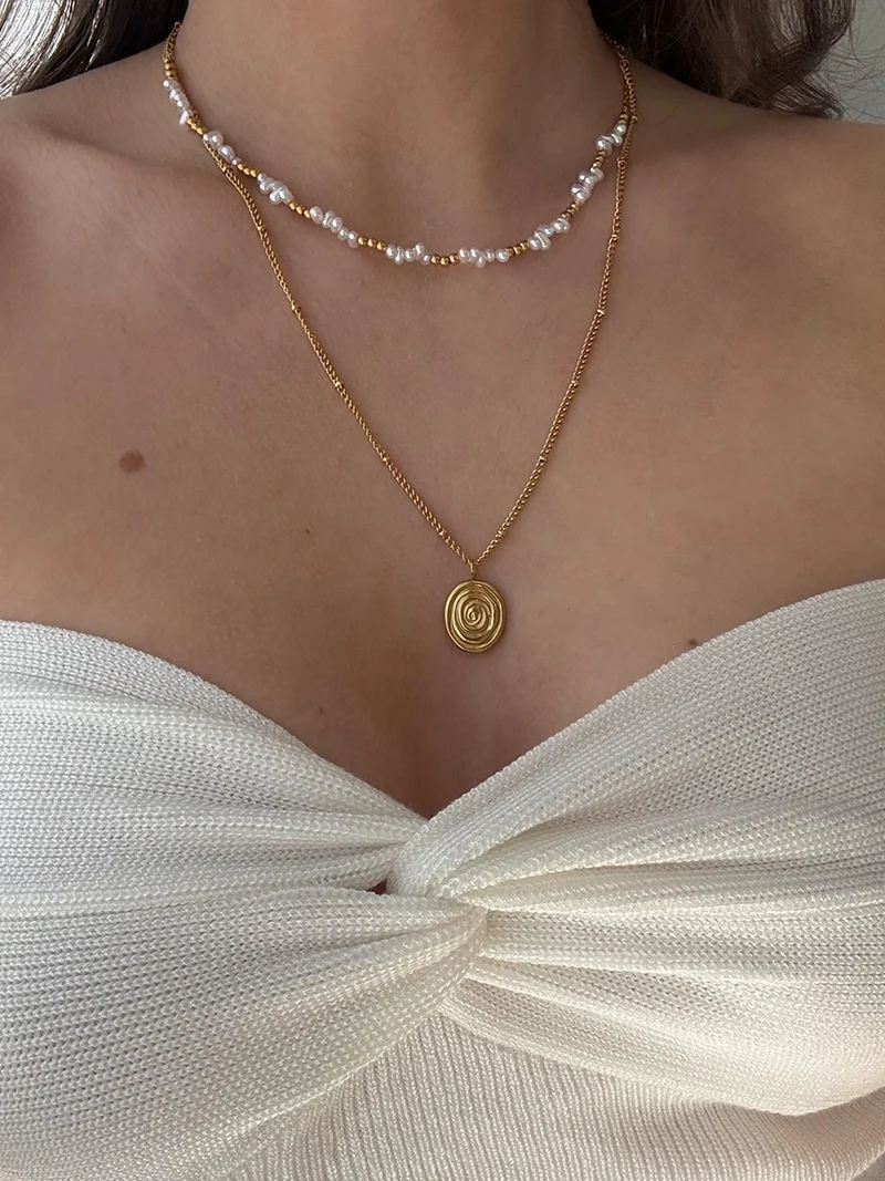 Pearlescent Swirl Kette