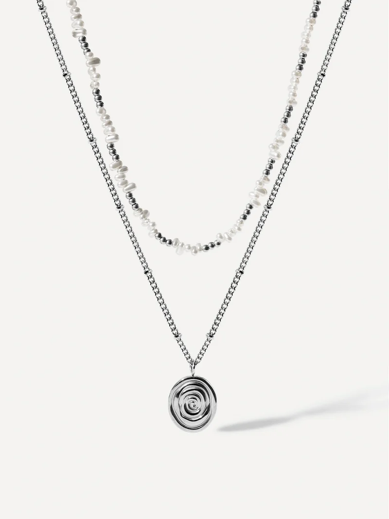 Pearlescent Swirl Kette