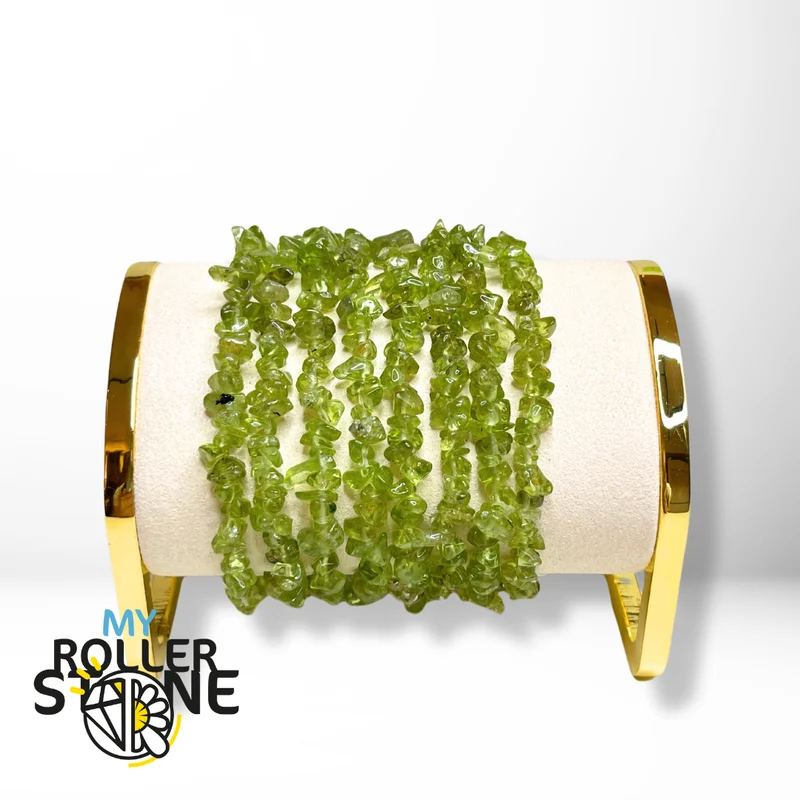 Peridot-Chips-Armband