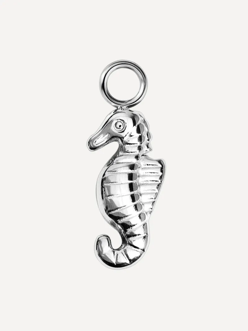 15,3x7,5mm Seahorse Rhythm Ohrring-Charm