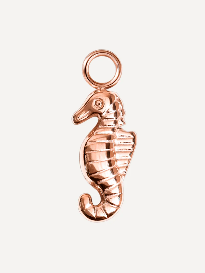 15,3x7,5mm Seahorse Rhythm Ohrring-Charm