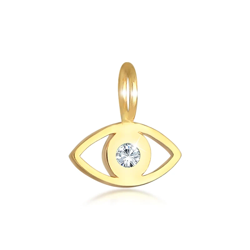 Anhänger Evil Eye | Mit Kristallen von Swarovski® (Weiß)