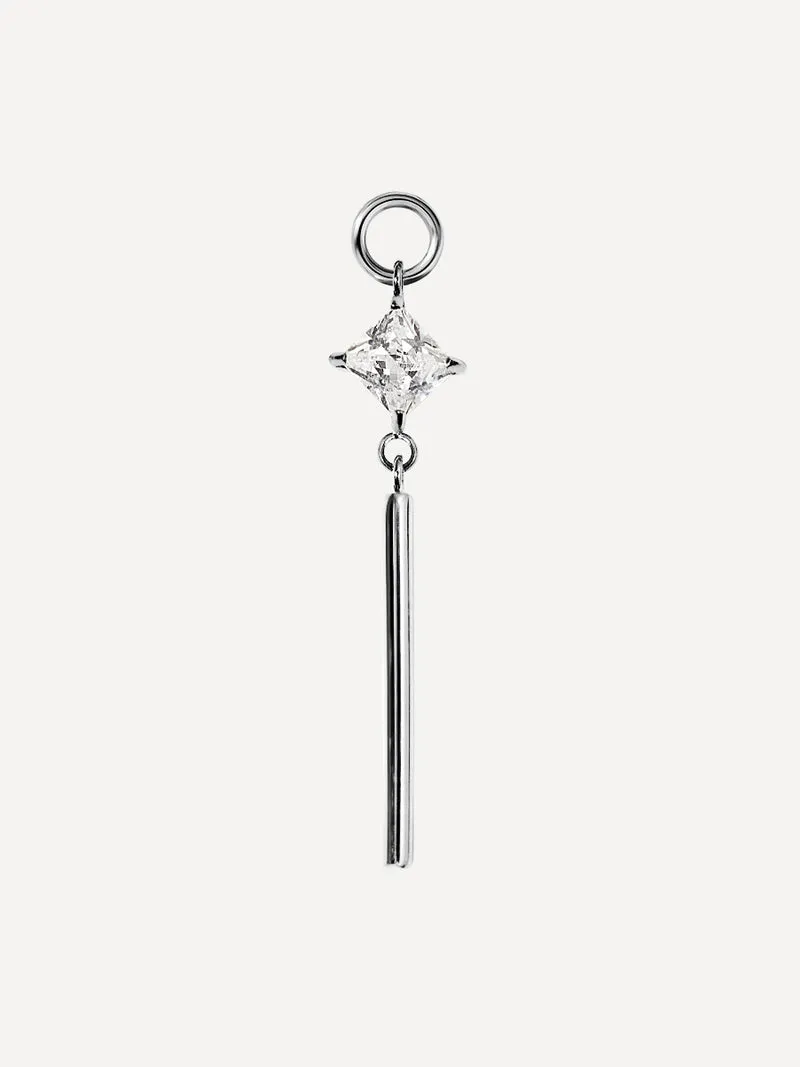 27,5x6,6mm Sparkling Rhythm Ohrring-Charm