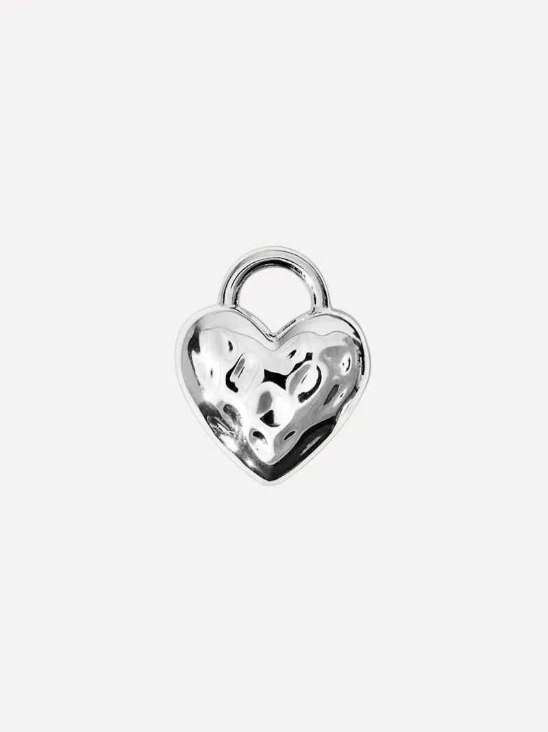 10,6x9mm Dreamy Heart Ohrring-Charm