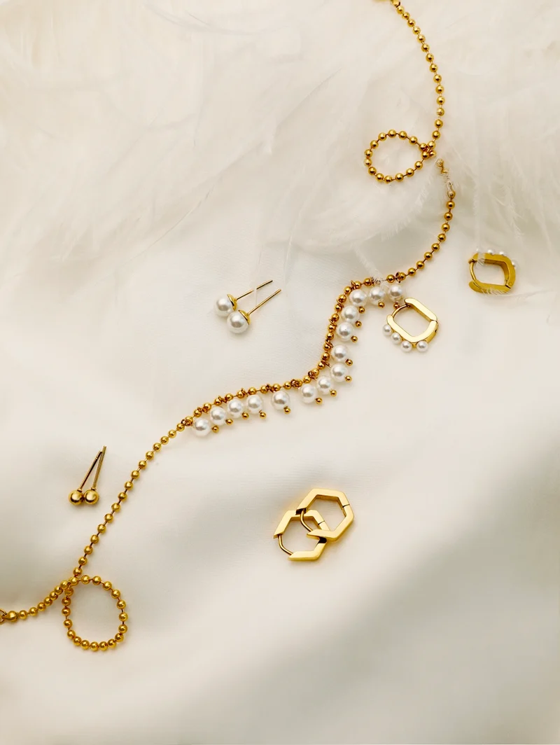 Spherical Art Pearls Kette