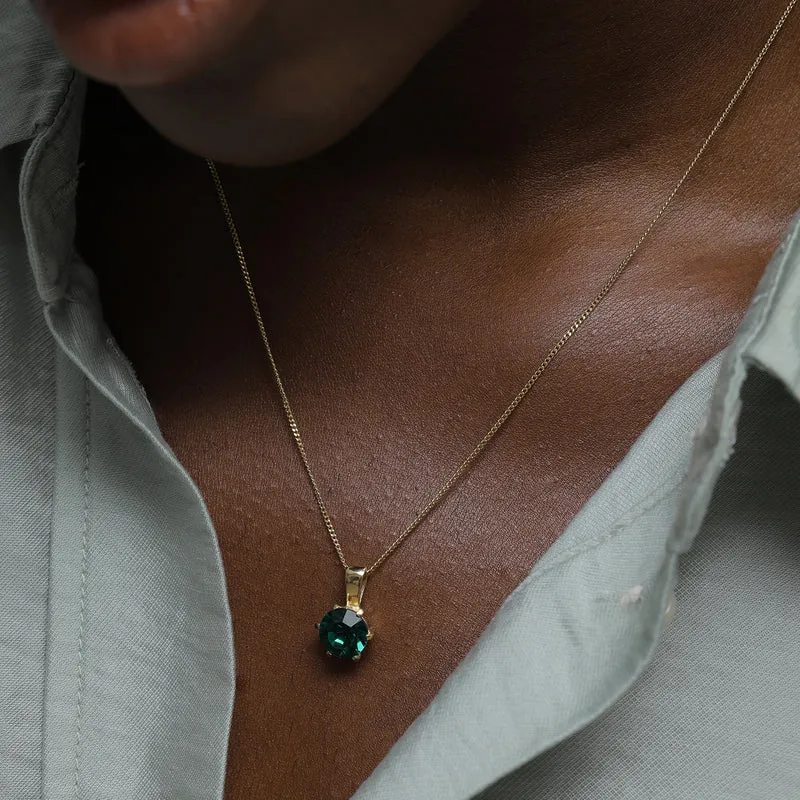 Schmuckset Solitär | Kristall (Grün)