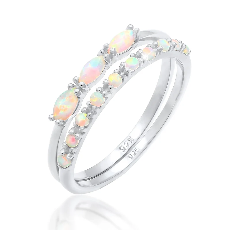 Ringset | Opal ( Weiß )