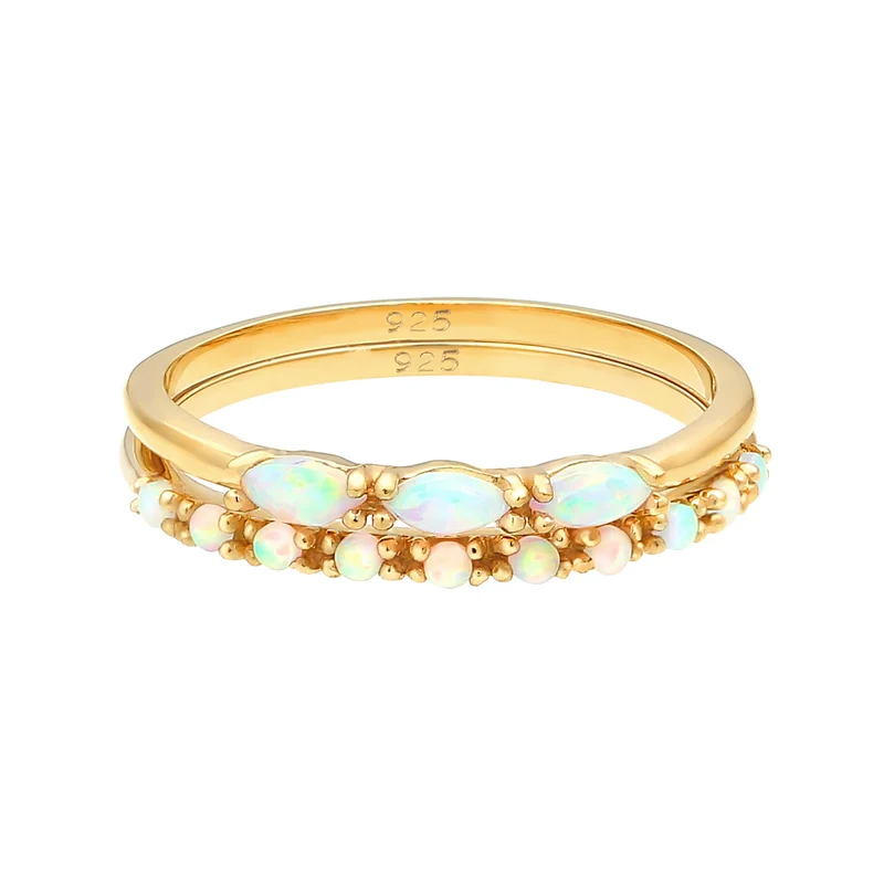 Ringset | Opal ( Weiß )