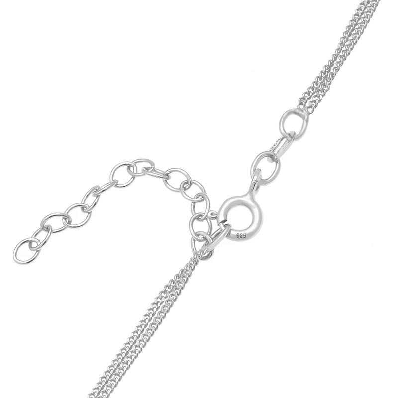Layer-Halskette | Mit Kristallen von Swarovski® (Weiß & Schwarz)