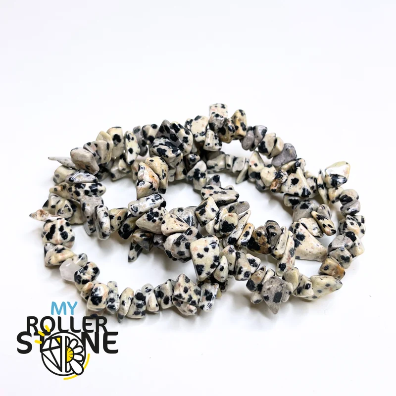 Dalmatiner-Chips-Jaspis-Armband