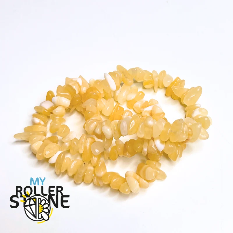 Chips-Gelb-Jade-Armband