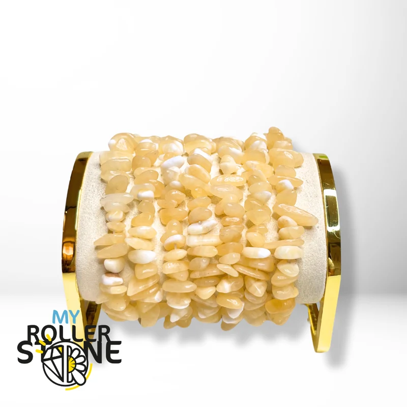 Chips-Gelb-Jade-Armband