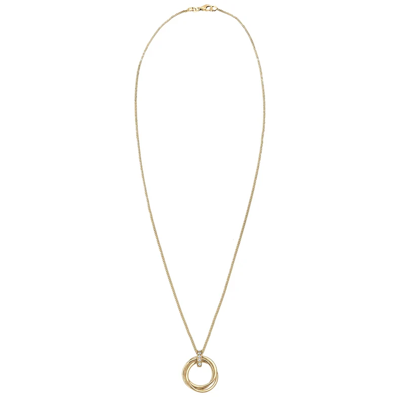 Halskette Kreis | Diamant (Weiß, 0.025 ct)