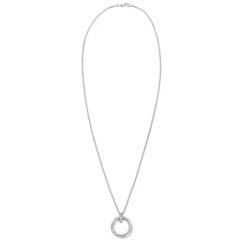 Halskette Kreis | Diamant (Weiß, 0.025 ct)