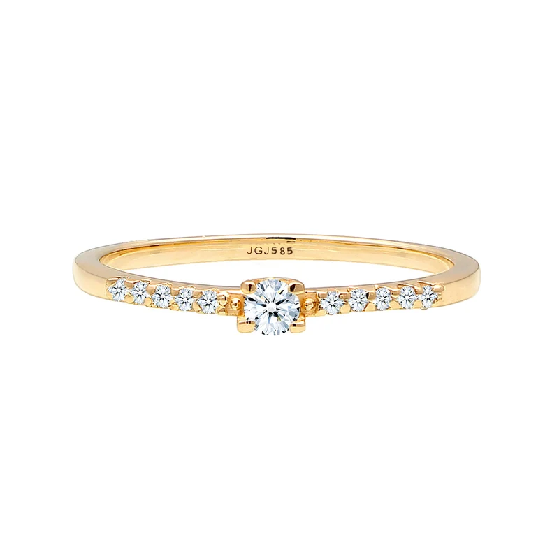 Verlobungsring | Diamant ( Weiß, 0,11 ct )