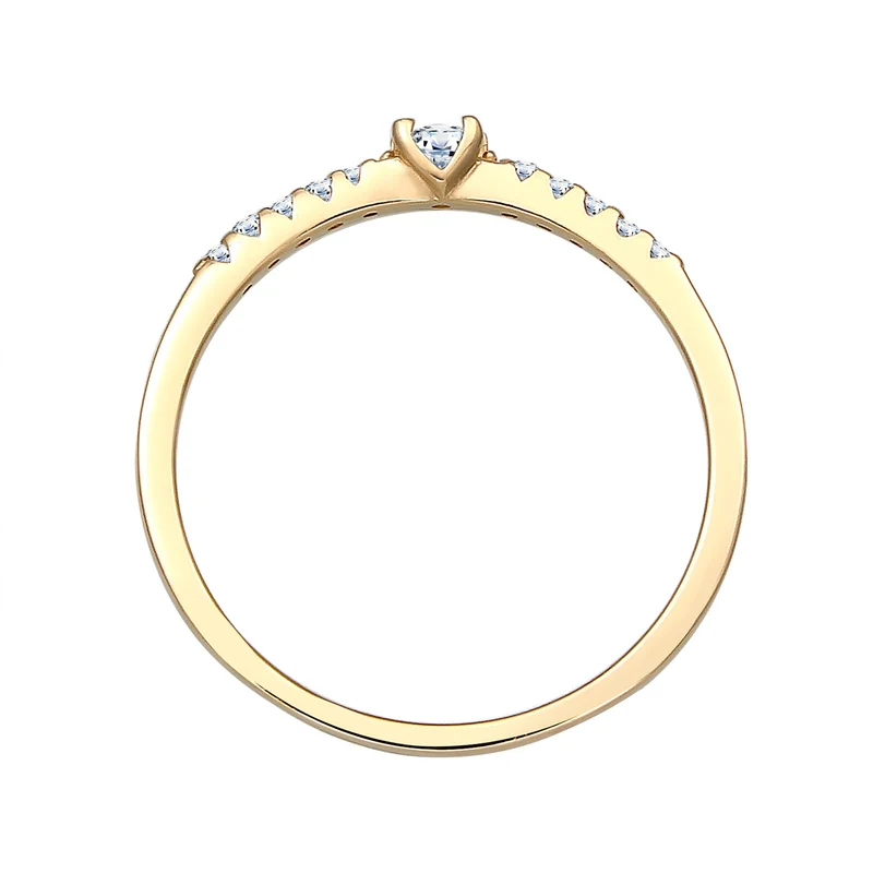 Verlobungsring | Diamant ( Weiß, 0,11 ct )