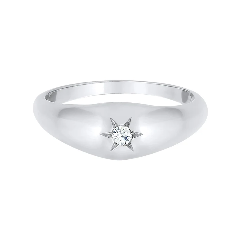Siegelring Astro | Mit Kristallen von Swarovski® (Weiß)