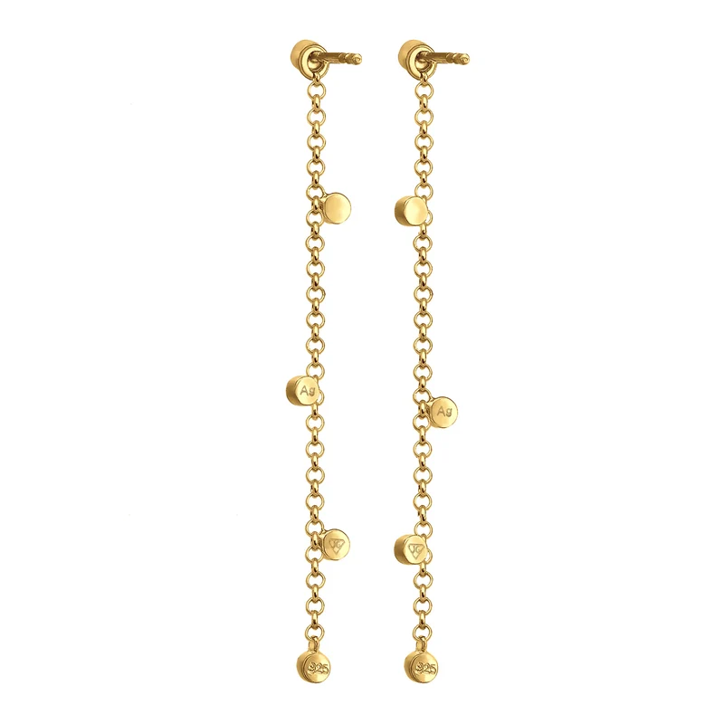 Ohrhänger Ear Chain | Mit Kristallen von Swarovski® (Weiß)