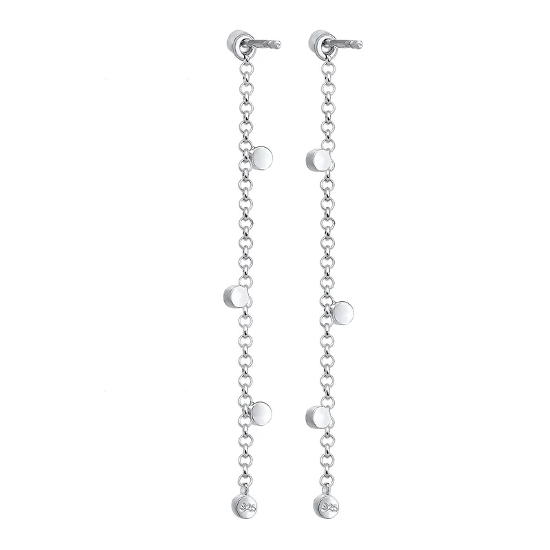 Ohrhänger Ear Chain | Mit Kristallen von Swarovski® (Weiß)