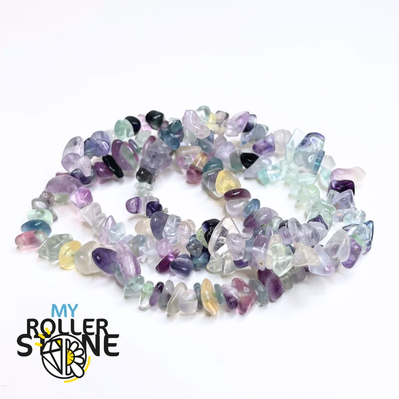 Chips-Regenbogen-Fluorit-Armband