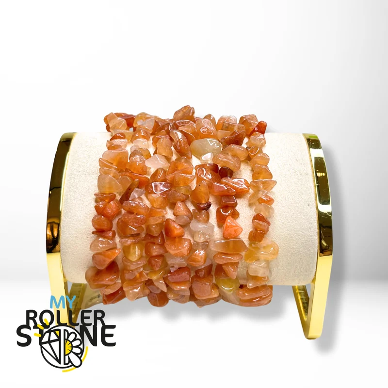 Chips-Armband aus rotem Aventurin