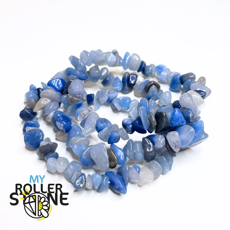 Chips-Armband aus blauem Aventurin