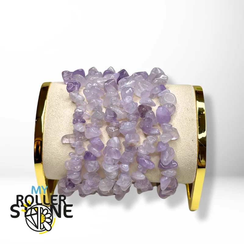 Amethyst-Lavendel-Chips-Armband