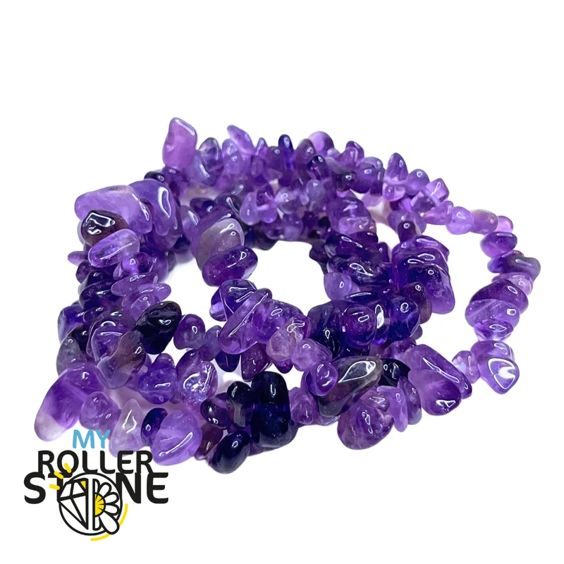 Armband mit Amethystsplittern
