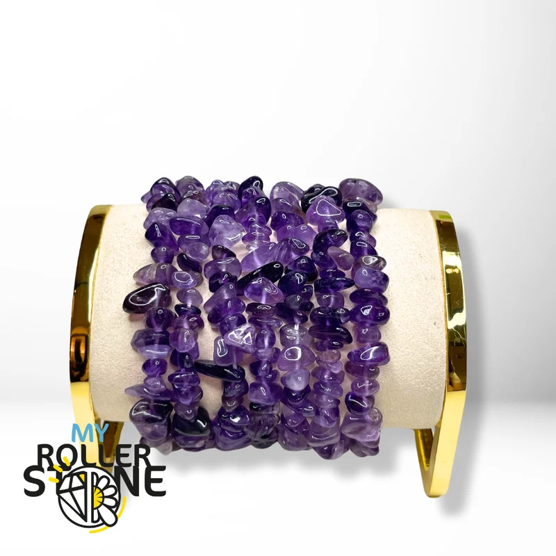 Armband mit Amethystsplittern