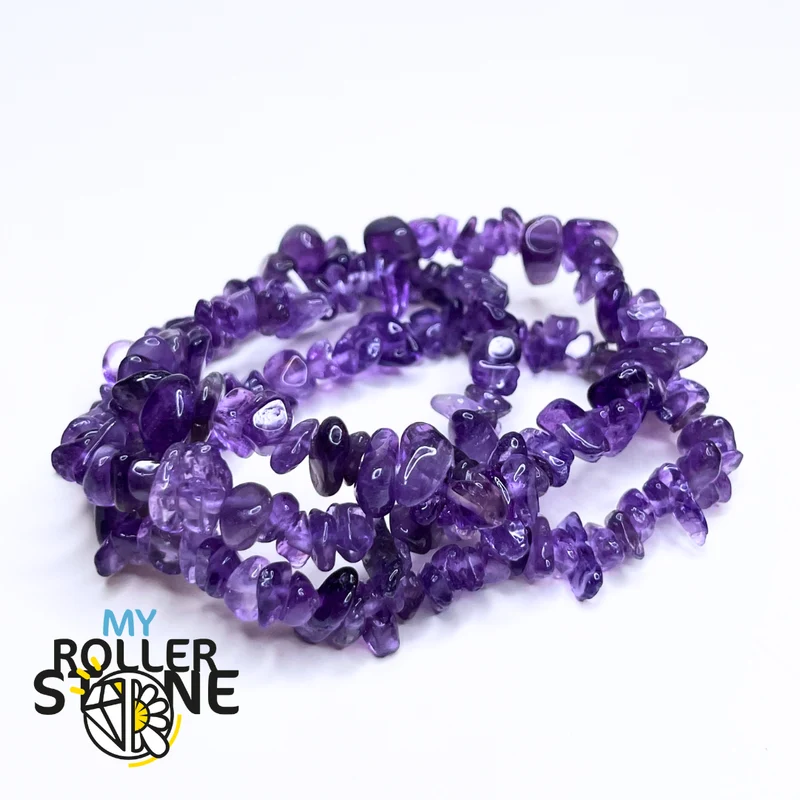 Amethyst-Chips-Armband (Grade 5A)