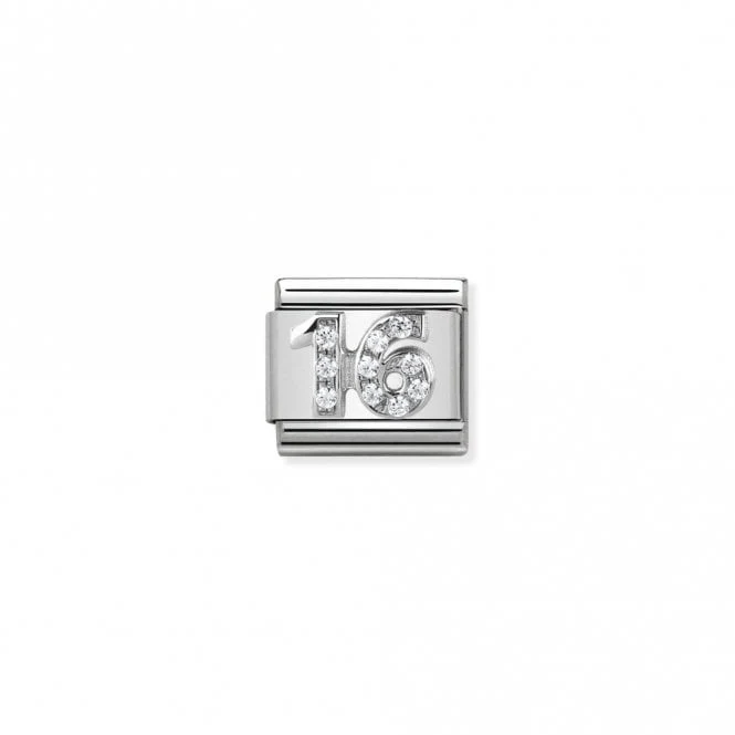 Classic Silver 16 Number Charms