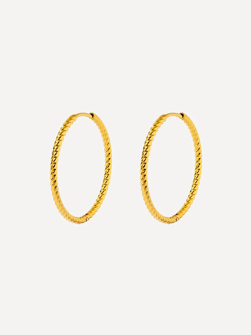 30mm Modern Twist Ohrringe