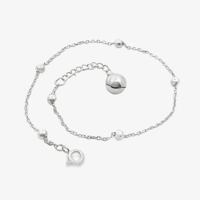 Silver Ball Anklet