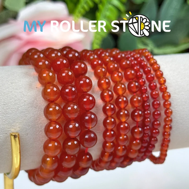 Rotes Achat-Armband 5A