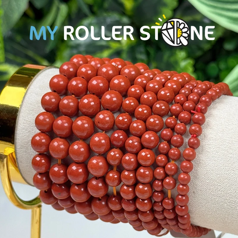 Armband aus rotem Jaspis 5A