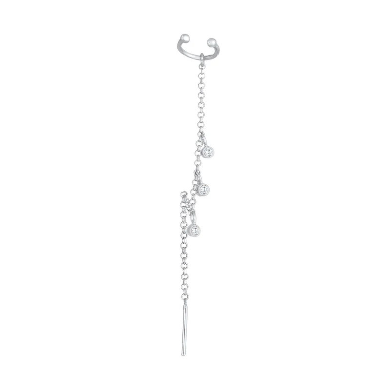 Earcuff | Zirkonia ( Weiß )