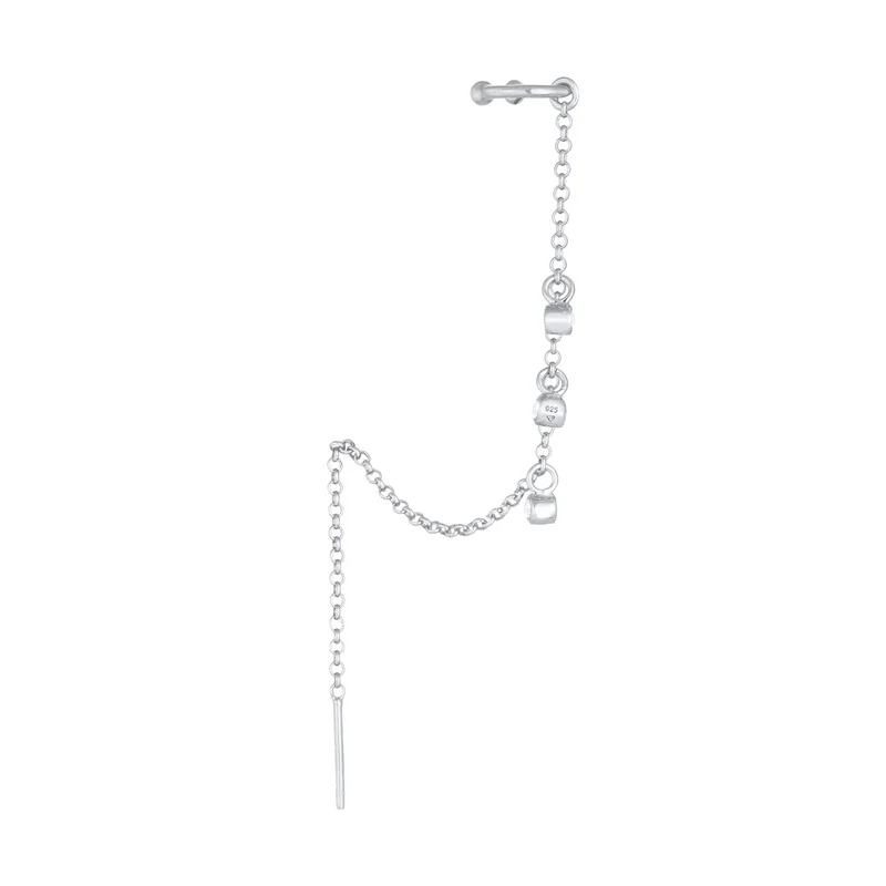 Earcuff | Zirkonia ( Weiß )