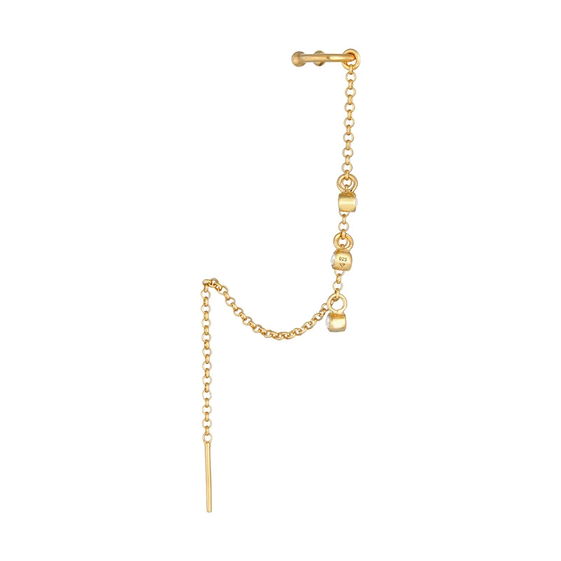 Earcuff | Zirkonia ( Weiß )